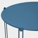 Nestbare Garten Couchtische runden aus Metall  Ø60x40 cm und Ø45x36 cm - Von 2