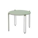Nestbare Garten Couchtische runden aus Metall  Ø60x40 cm und Ø45x36 cm - Von 2