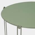 Nestbare Garten Couchtische runden aus Metall  Ø60x40 cm und Ø45x36 cm - Von 2