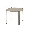 Nestbare Garten Couchtische runden aus Metall  Ø60x40 cm und Ø45x36 cm - Von 2