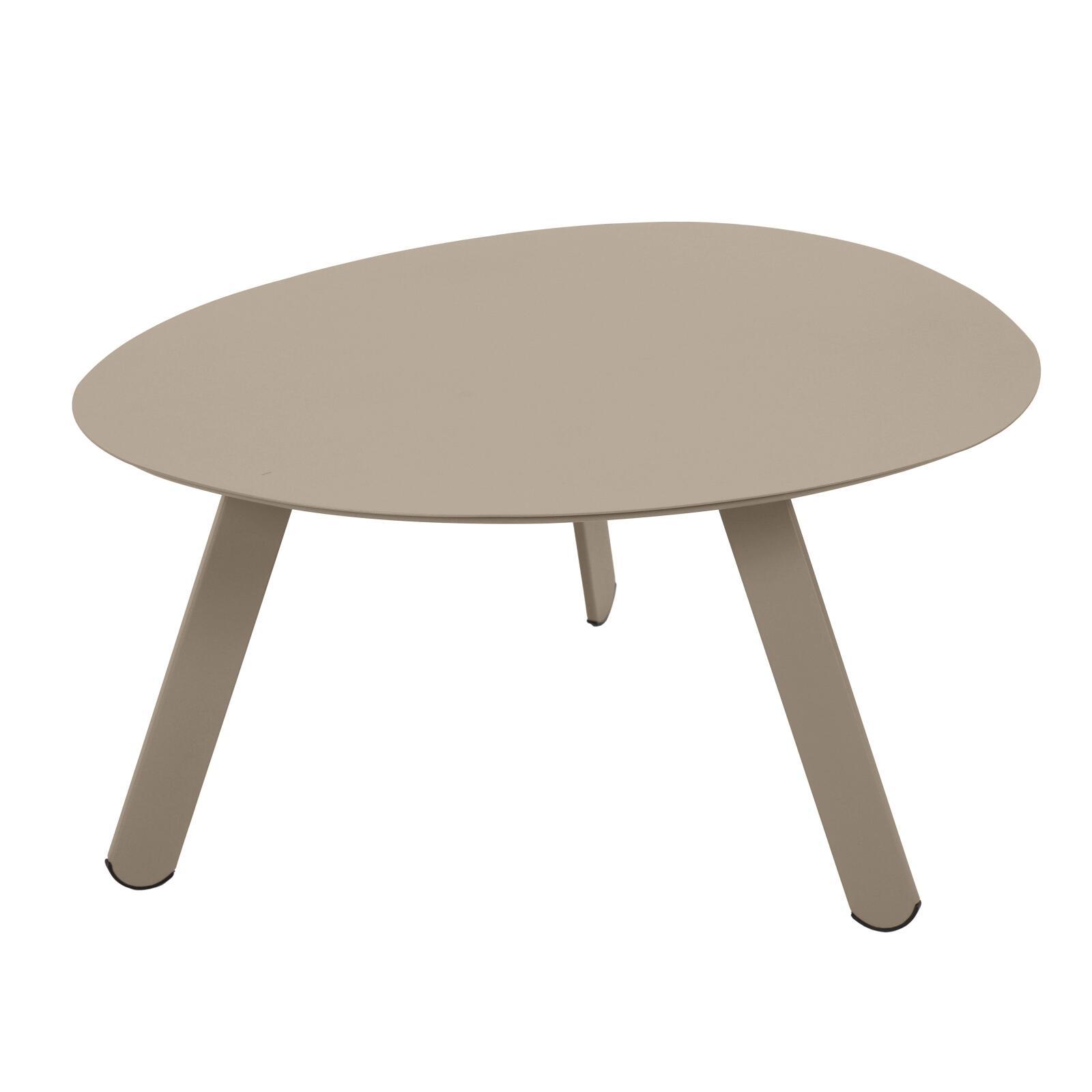 Nestbare Garten Couchtische runden aus Metall  Ø68x40 cm und Ø55x36 cm - Von 2