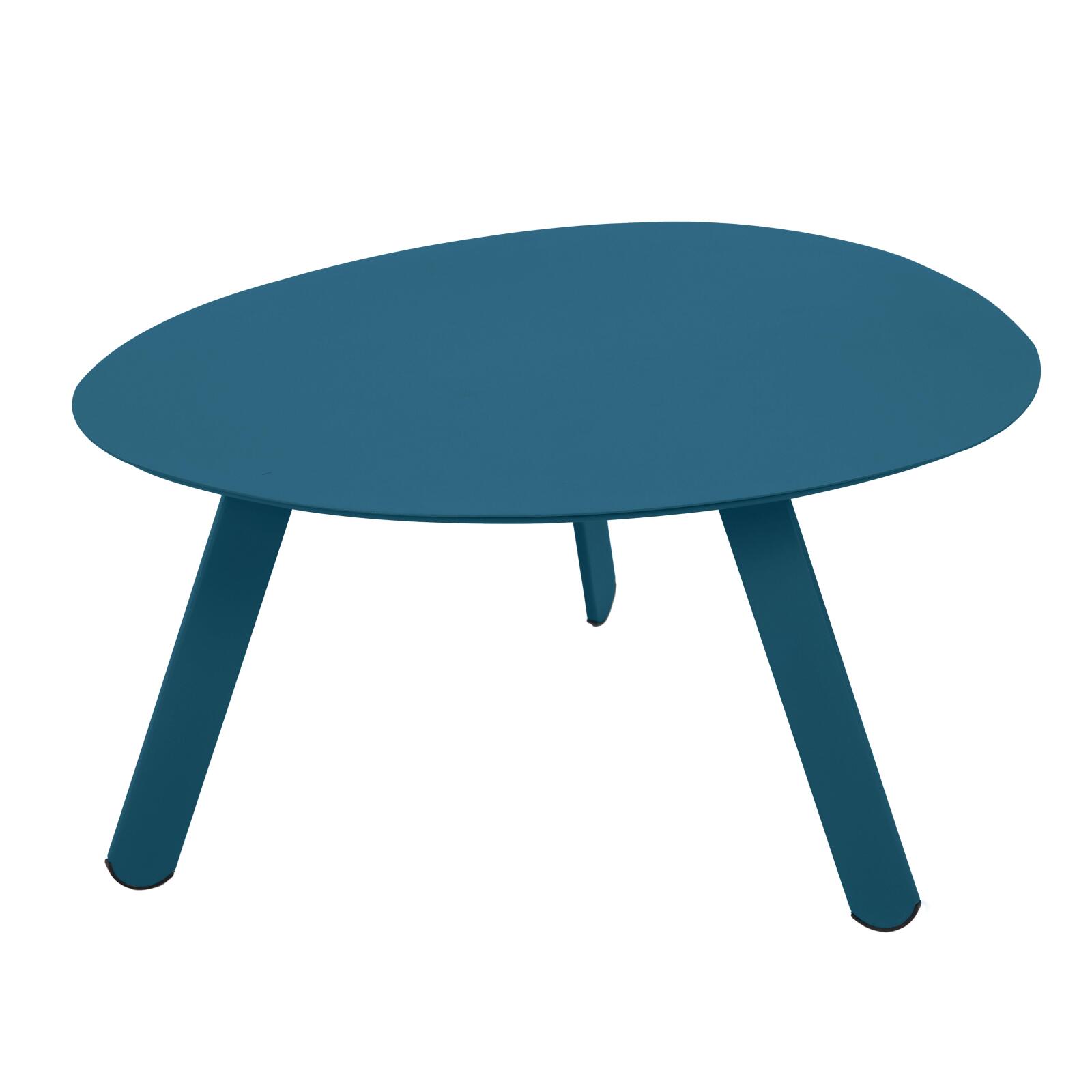 Nestbare Garten Couchtische runden aus Metall  Ø68x40 cm und Ø55x36 cm - Von 2