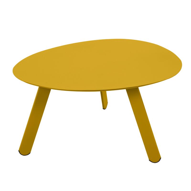 Nestbare Garten Couchtische runden aus Metall  Ø68x40 cm und Ø55x36 cm - Von 2 (4/7)