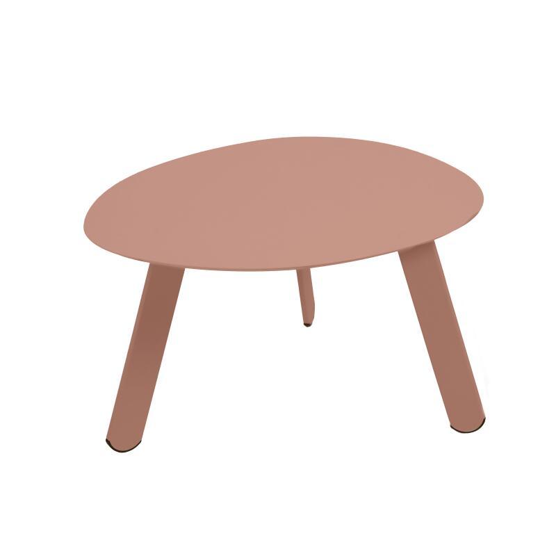 Nestbare Garten Couchtische runden aus Metall  Ø68x40 cm und Ø55x36 cm - Von 2 (5/7)