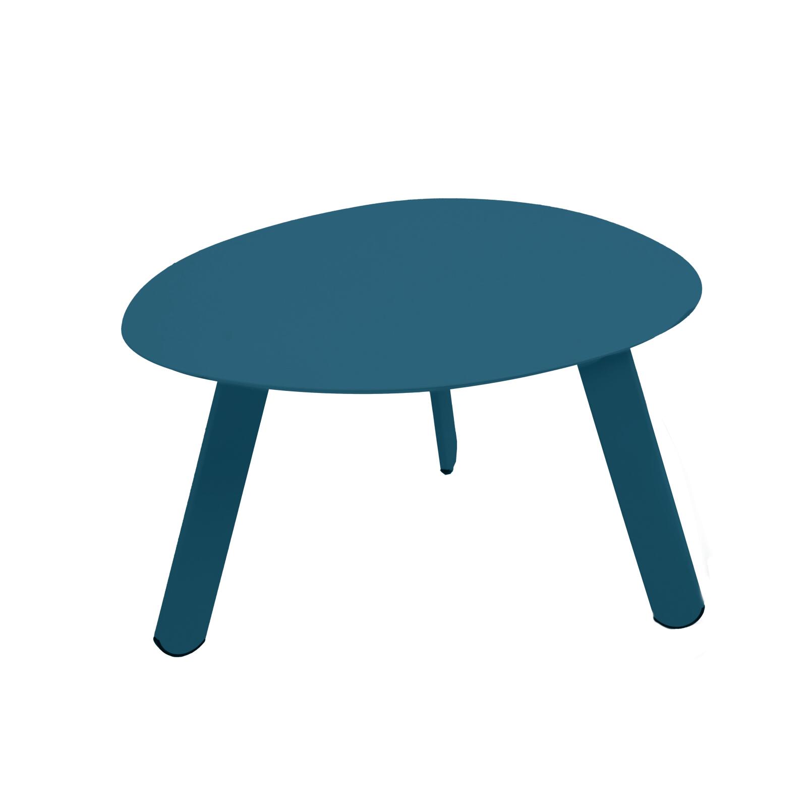Nestbare Garten Couchtische runden aus Metall  Ø68x40 cm und Ø55x36 cm - Von 2