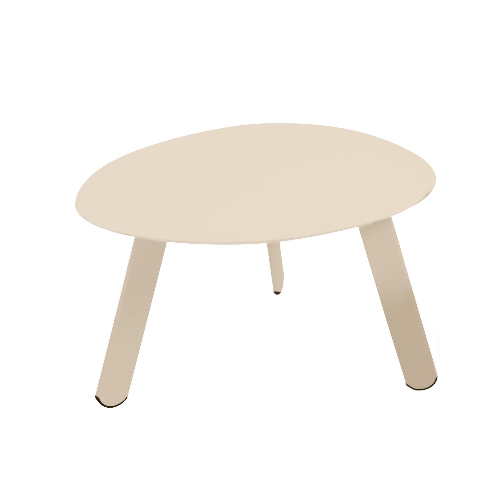 Nestbare Garten Couchtische runden aus Metall  Ø68x40 cm und Ø55x36 cm - Von 2