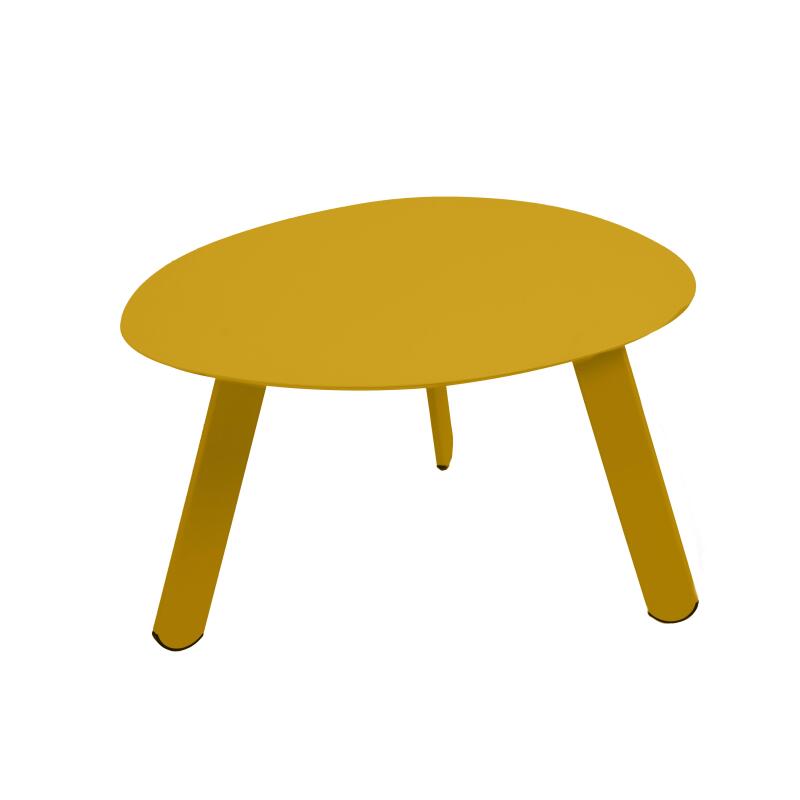 Nestbare Garten Couchtische runden aus Metall  Ø68x40 cm und Ø55x36 cm - Von 2 (5/7)