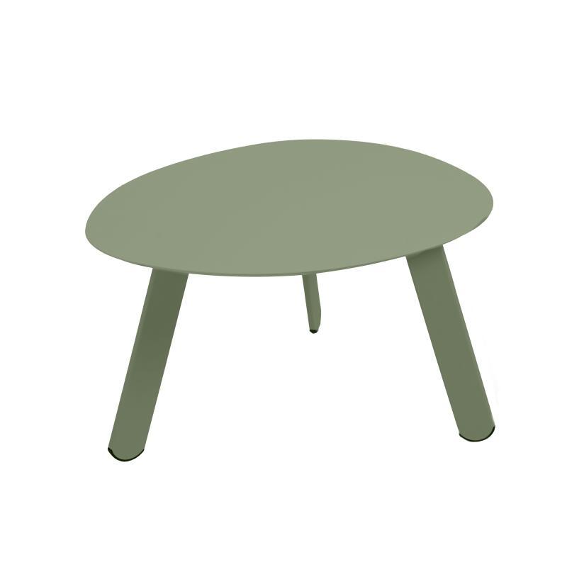 Nestbare Garten Couchtische runden aus Metall  Ø68x40 cm und Ø55x36 cm - Von 2 (5/7)