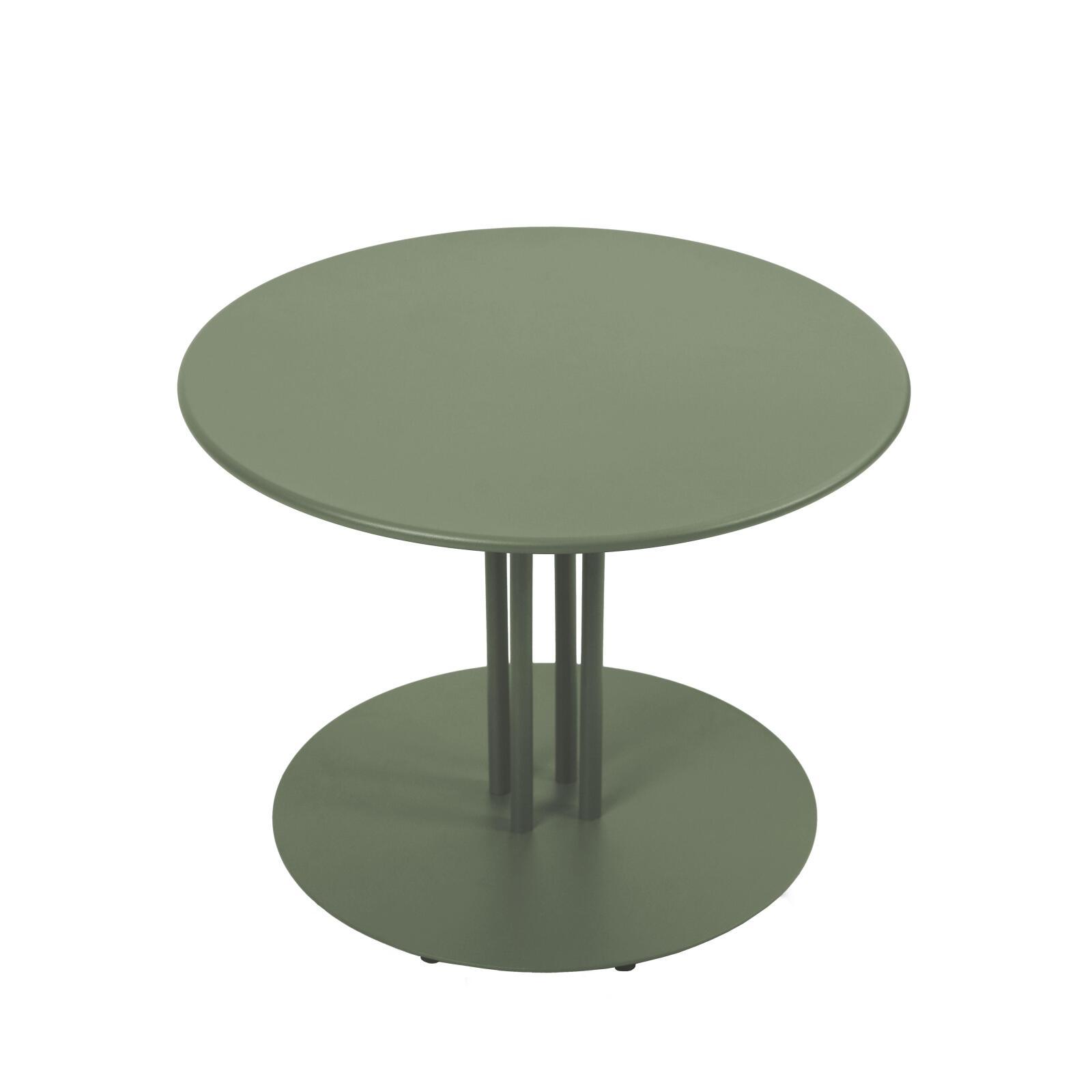 Garten Couchtisch Runde aus Metall, Ø50x38 cm
