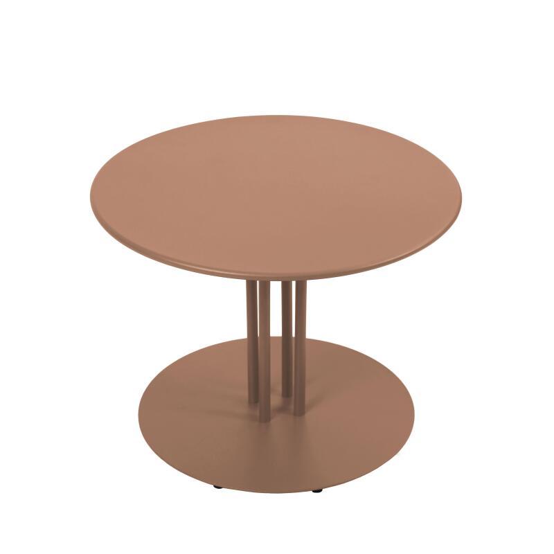 Garten Couchtisch Runde aus Metall, Ø50x38 cm (3/4)