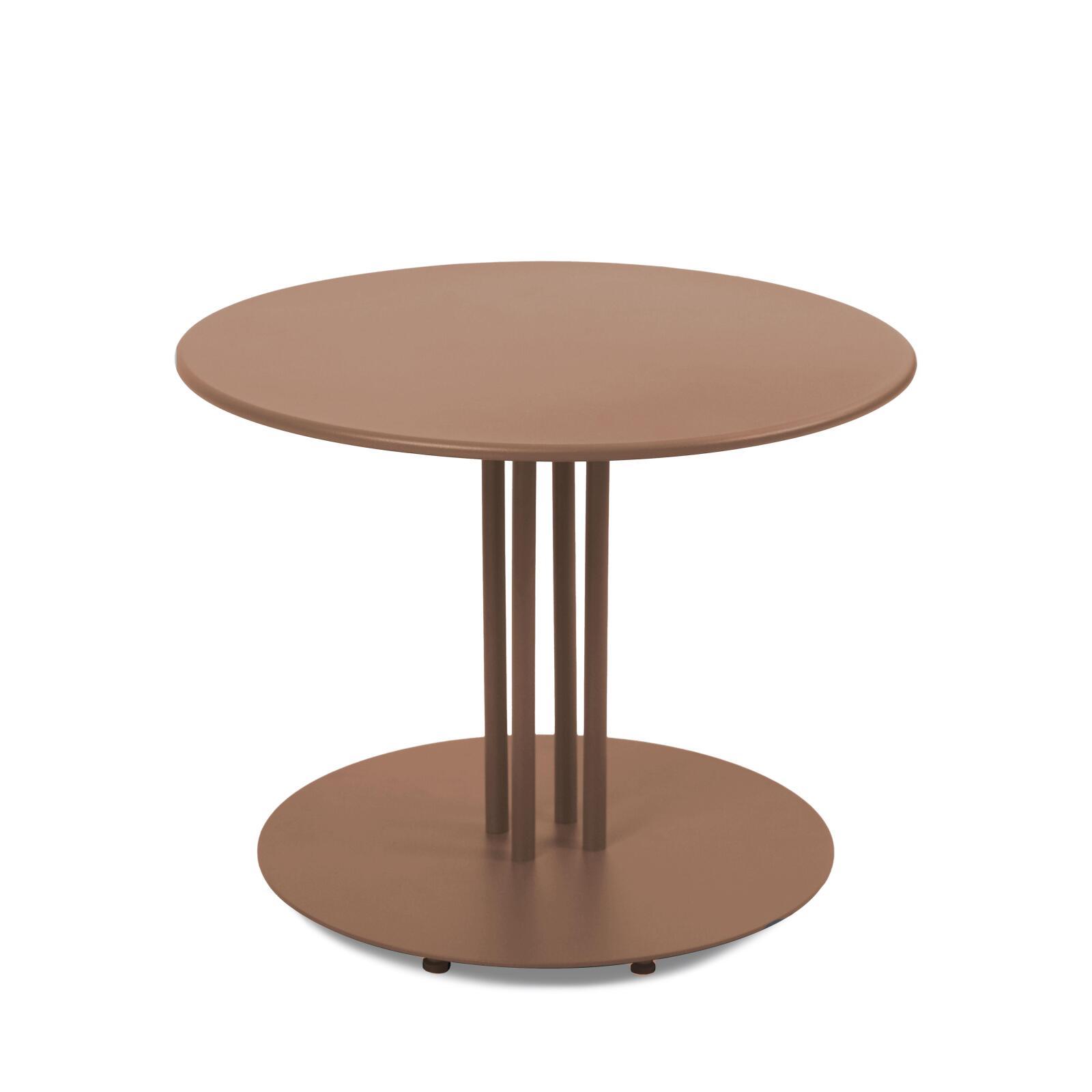 Garten Couchtisch Runde aus Metall, Ø50x38 cm