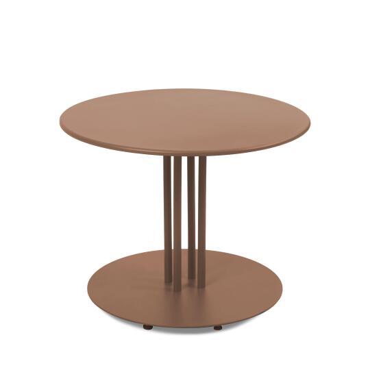 Garten Couchtisch Runde aus Metall, Ø50x38 cm | Oviala