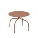 Nestbare Garten Couchtische runden aus Metall  Ø60x40 cm und Ø40x36 cm - Von 2
