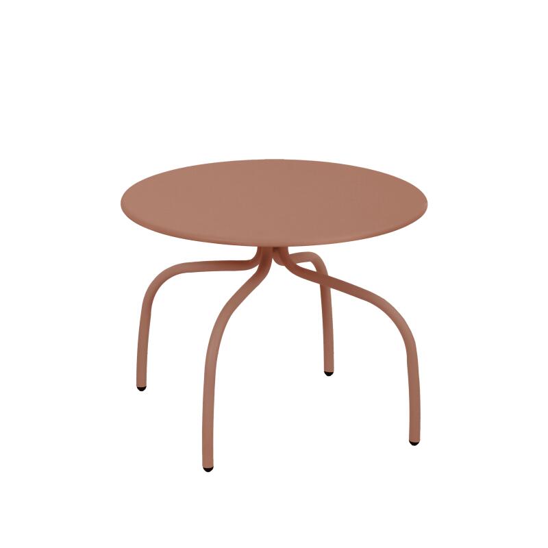 Nestbare Garten Couchtische runden aus Metall  Ø60x40 cm und Ø40x36 cm - Von 2 (4/6)