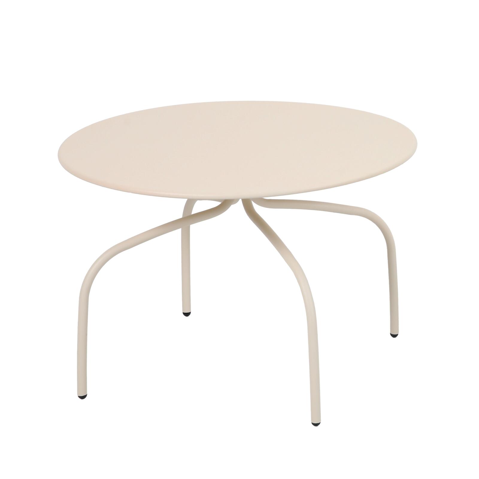 Nestbare Garten Couchtische runden aus Metall  Ø60x40 cm und Ø40x36 cm - Von 2