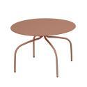 Nestbare Garten Couchtische runden aus Metall  Ø60x40 cm und Ø40x36 cm - Von 2
