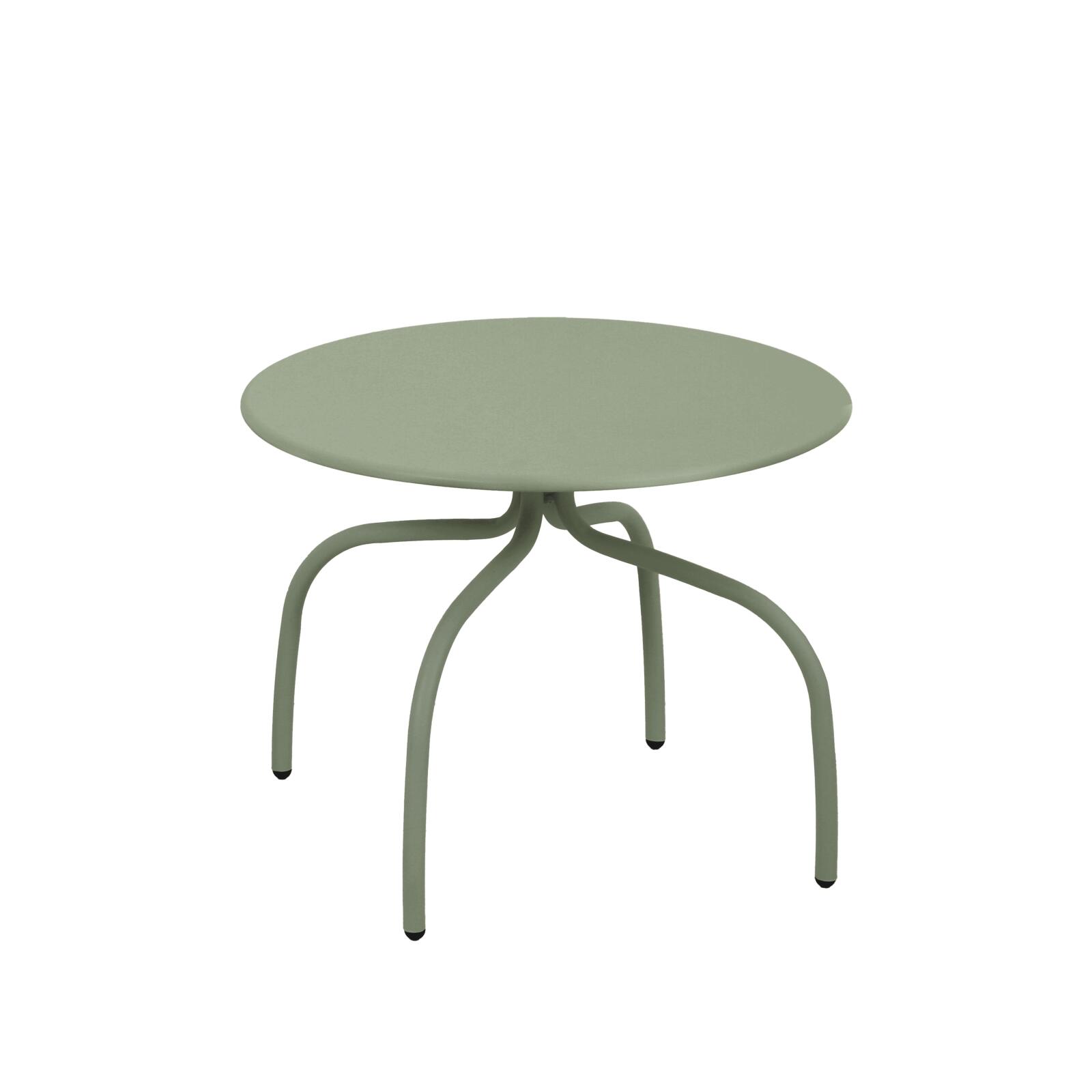 Nestbare Garten Couchtische runden aus Metall  Ø60x40 cm und Ø40x36 cm - Von 2