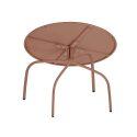 Nestbare Garten Couchtische runden aus Metall  Ø60x40 cm und Ø40x36 cm - Von 2