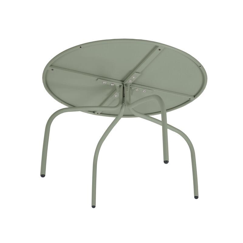 Nestbare Garten Couchtische runden aus Metall  Ø60x40 cm und Ø40x36 cm - Von 2 (5/6)