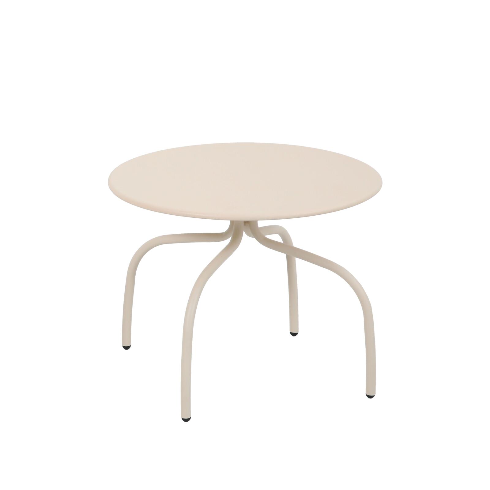 Nestbare Garten Couchtische runden aus Metall  Ø60x40 cm und Ø40x36 cm - Von 2