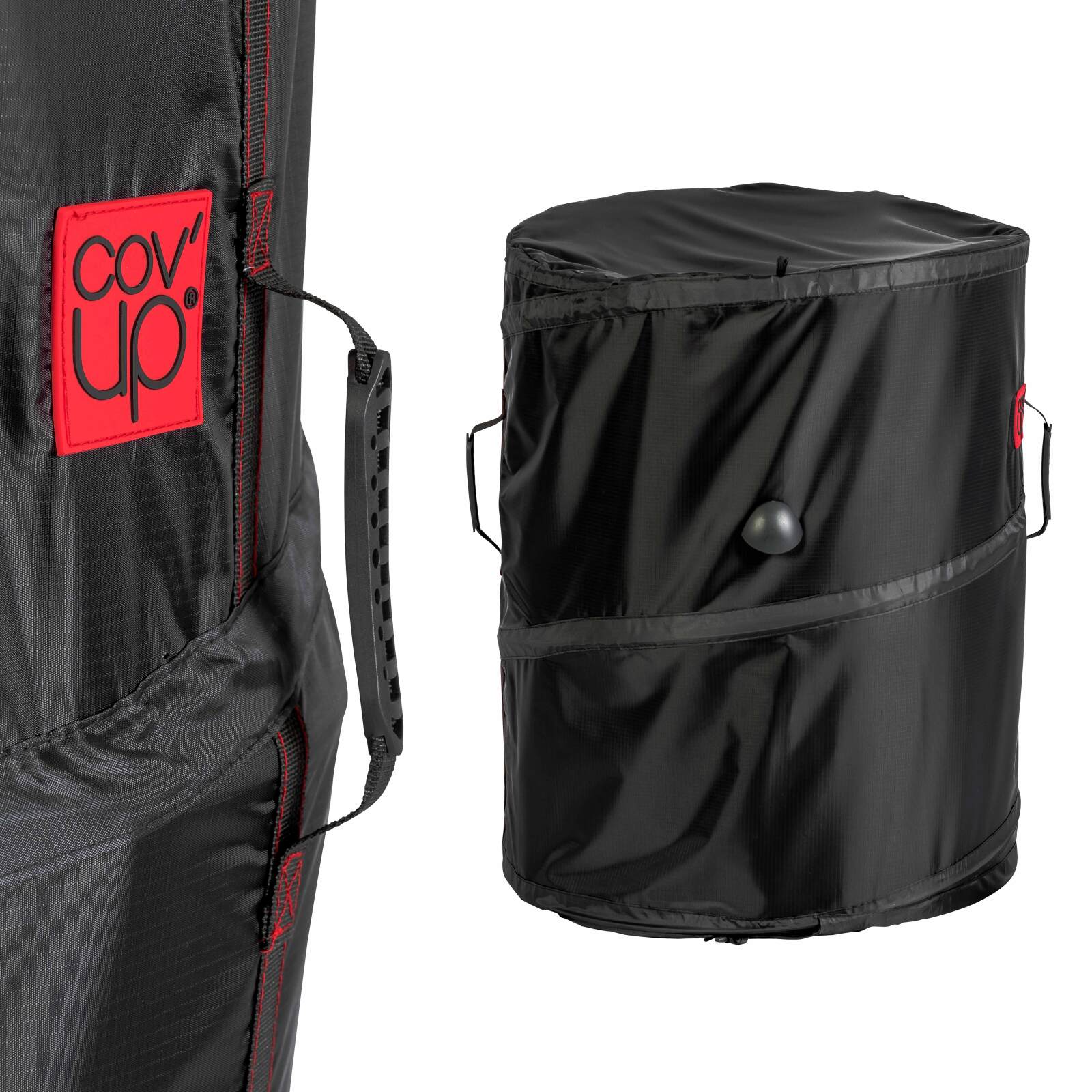 Runde Grillabdeckung Ø57 x 72 cm Schwarz