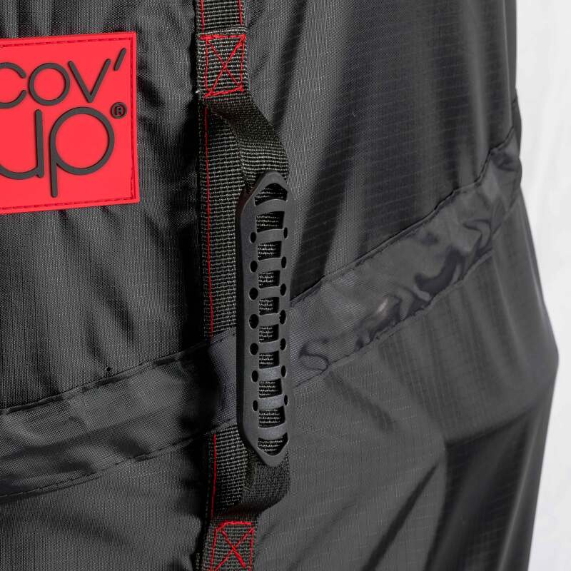 Runde Grillabdeckung Ø57 x 72 cm Schwarz