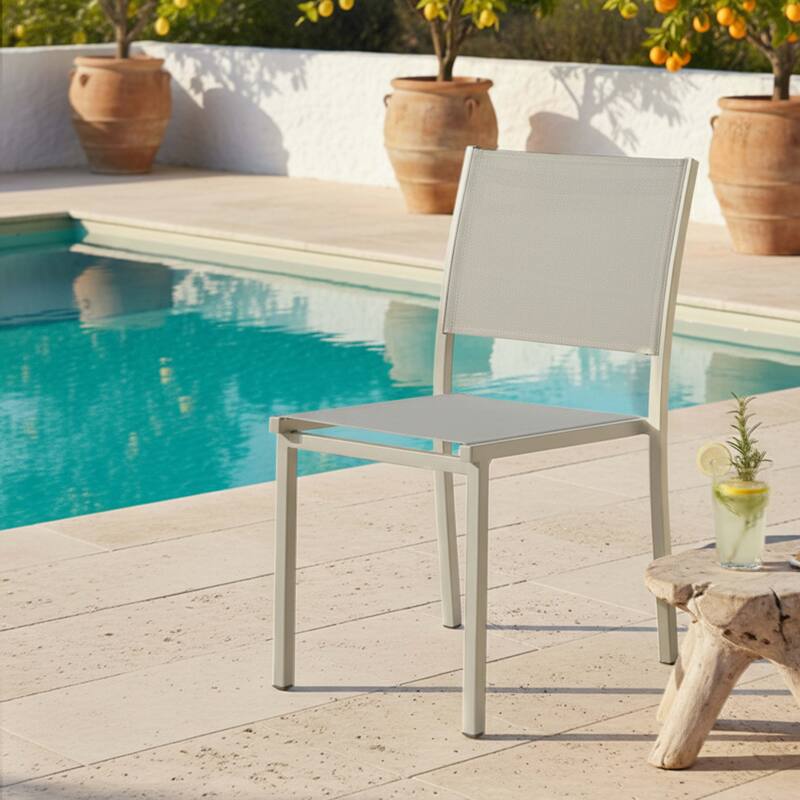 Gartenstuhl aus Aluminium und Textilene - Lifestyle