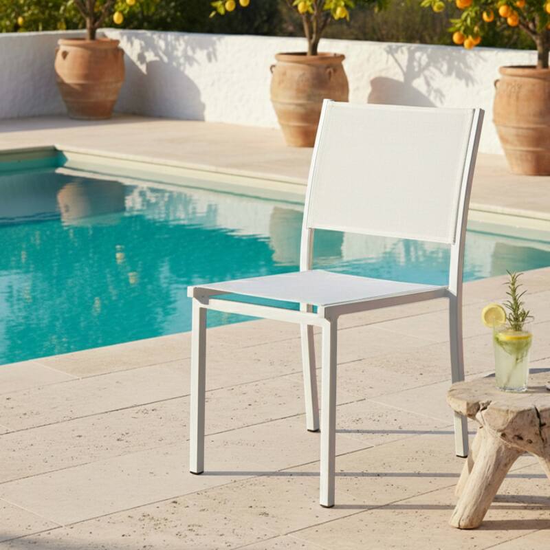 Gartenstuhl aus Aluminium und Textilene - Lifestyle