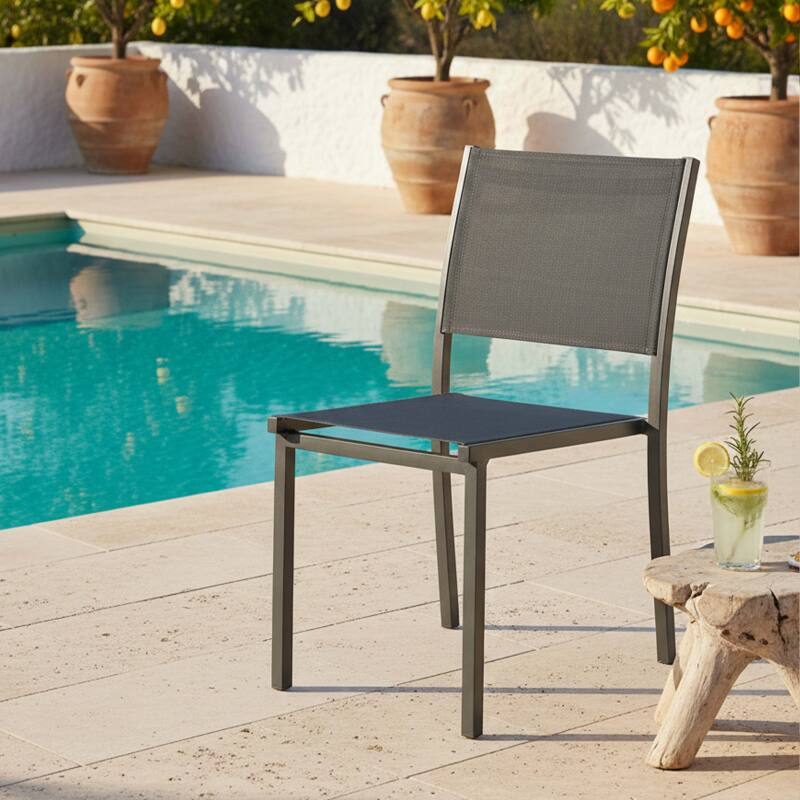 Gartenstuhl aus Aluminium und Textilene - Lifestyle