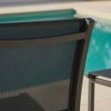 Gartenstuhl aus Aluminium und Textilene