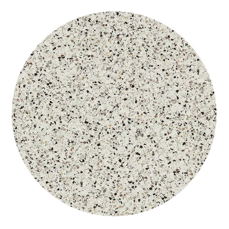 Gartentisch Bistro-Stil Rund aus Aluminium schwarz und HPL, 4 Personen, Ø60 cm (4/8)