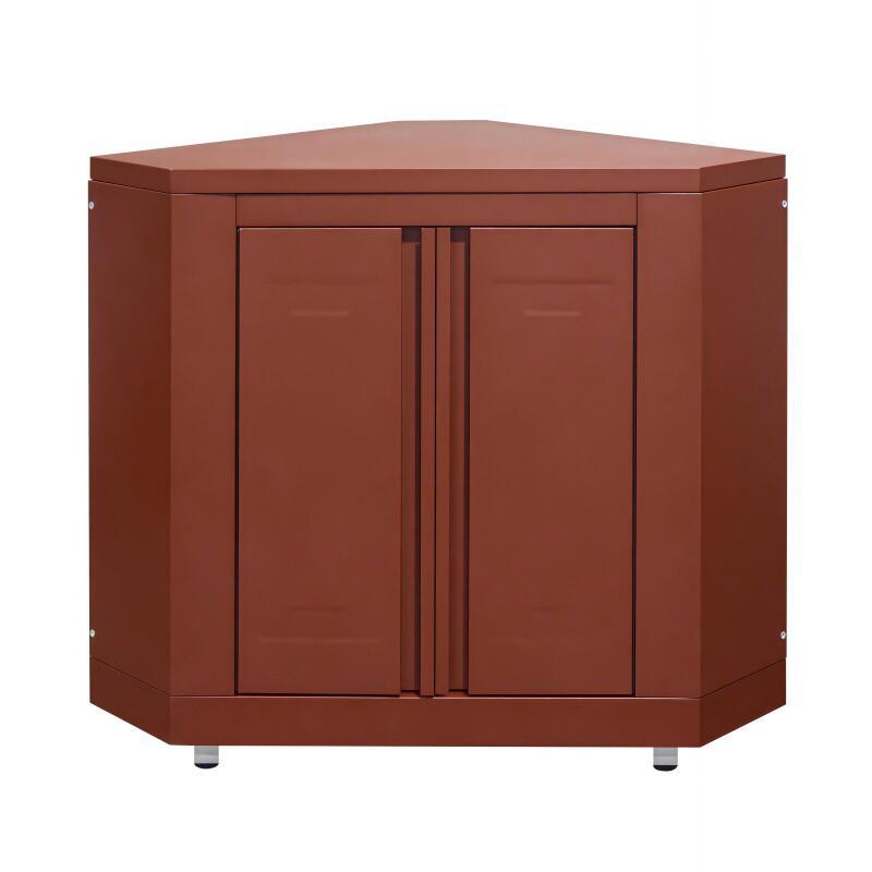 Outdoor Küchenmöbel mit Eck-Stahl-Aufbewahrungsmodul (4/6)