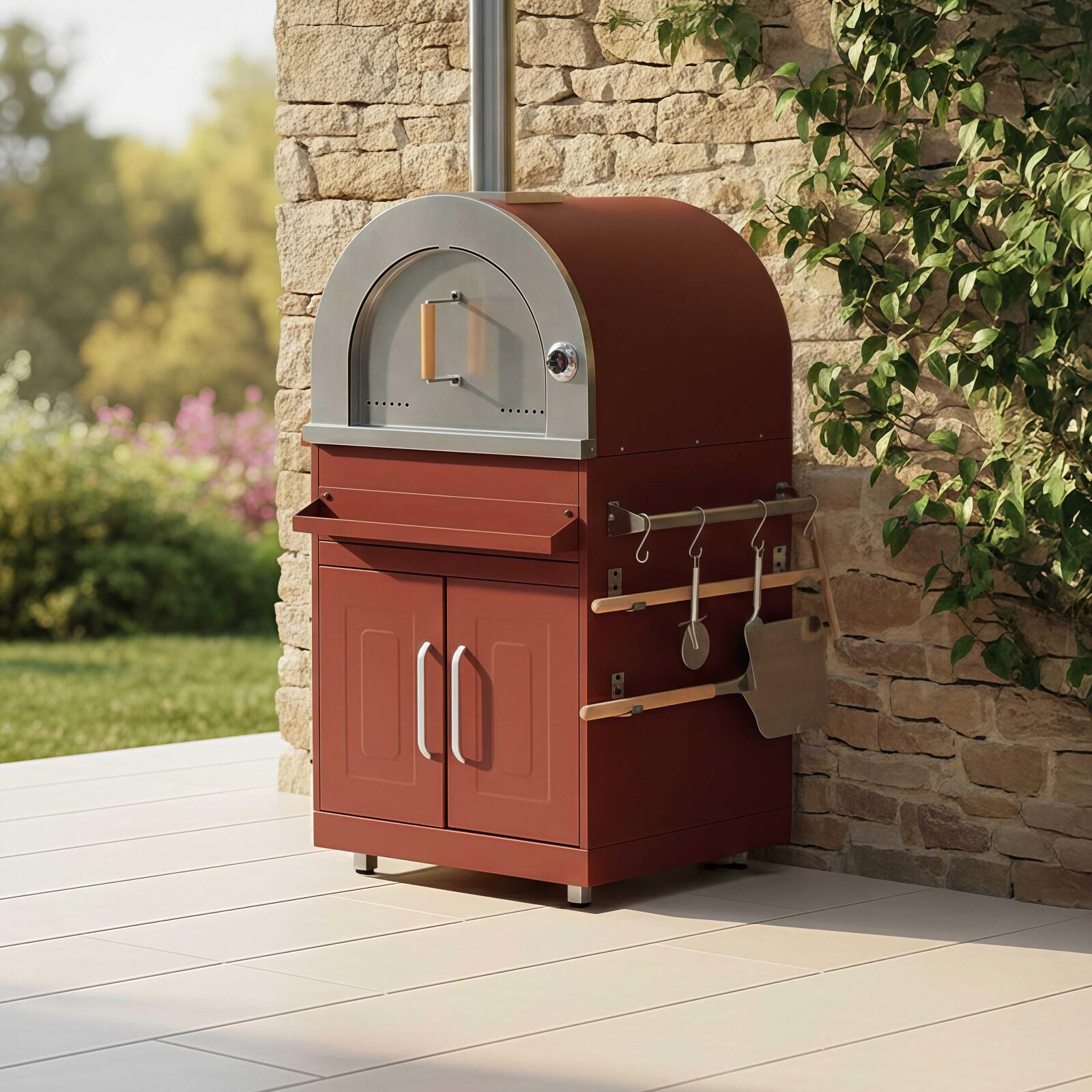 Stahlmöbel für Pizzaofen für Outdoor küche