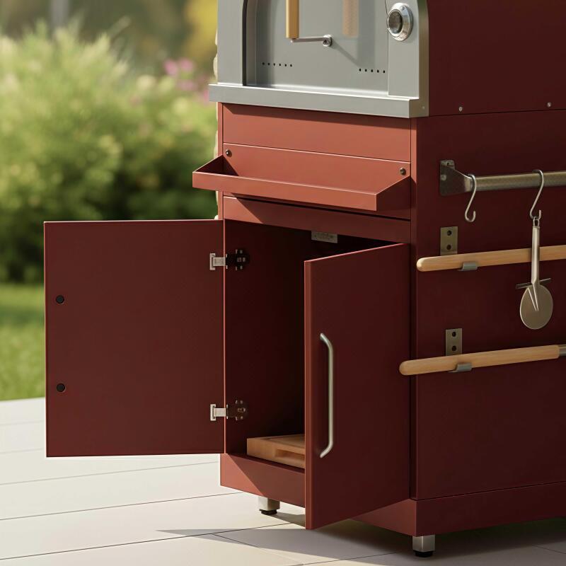 Stahlmöbel für Pizzaofen für Outdoor küche (2/7)