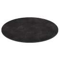 Gartentisch Bistro-Stil Runde aus Aluminium schwarz und HPL, 4 Personen, Ø70 cm