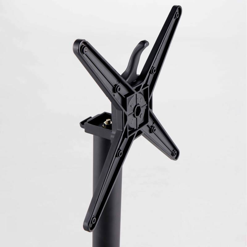 Gartentisch Bistro-Stil Runde aus Aluminium schwarz und HPL, 4 Personen, Ø70 cm (7/8)