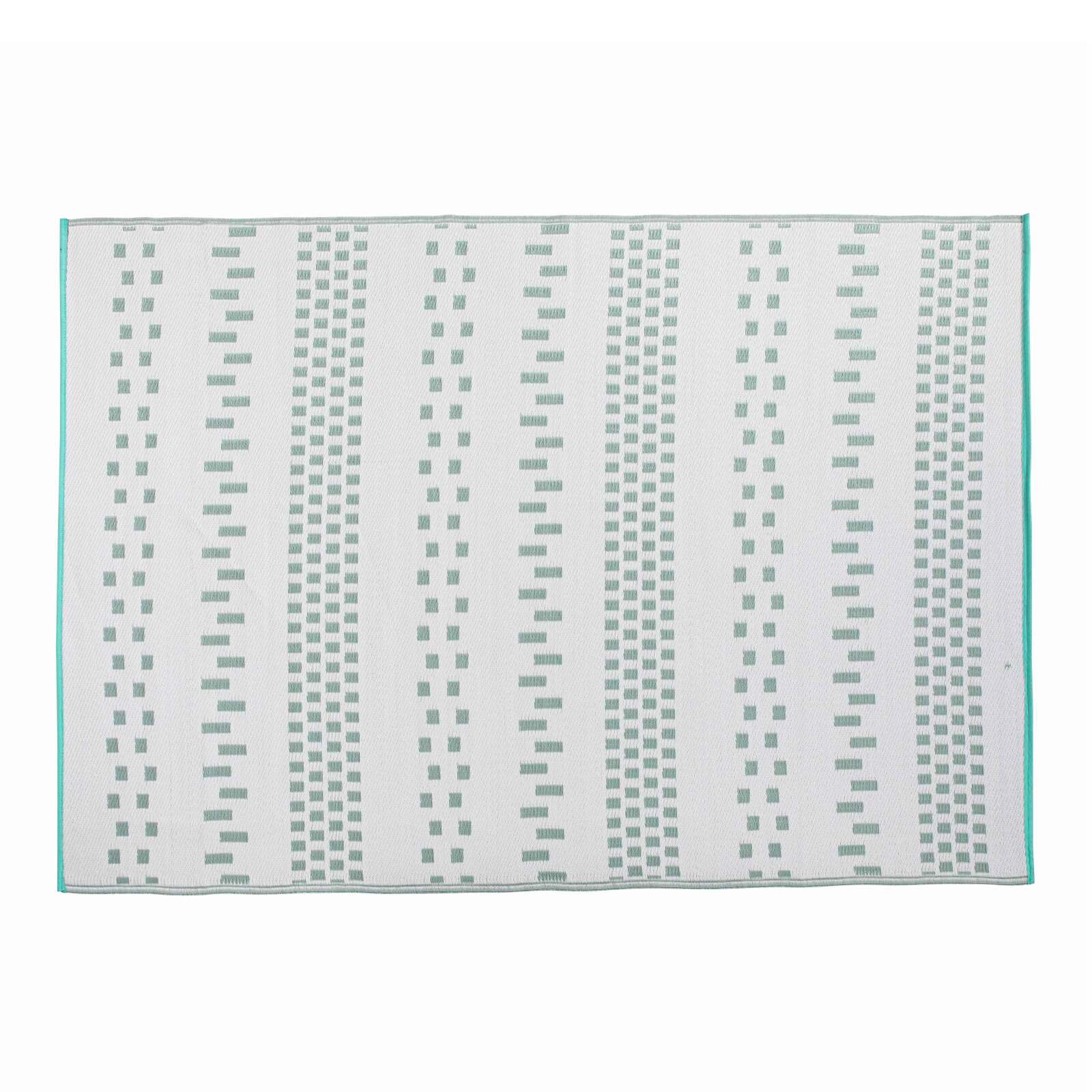 Rechteckiger Outdoor-Teppich mit doppelseitigem Muster aus Polypropylen  Rechteckiger Outdoor-Teppich mit doppelseitigem Muster aus Polypropylen