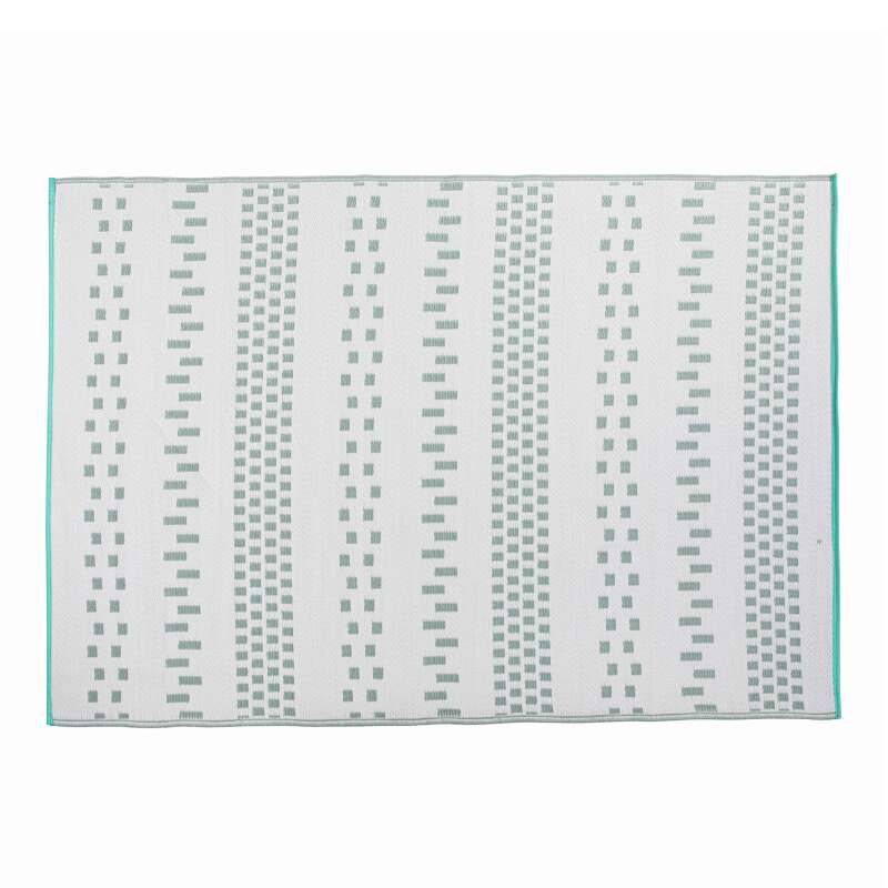 Rechteckiger Outdoor-Teppich mit doppelseitigem Muster aus Polypropylen 