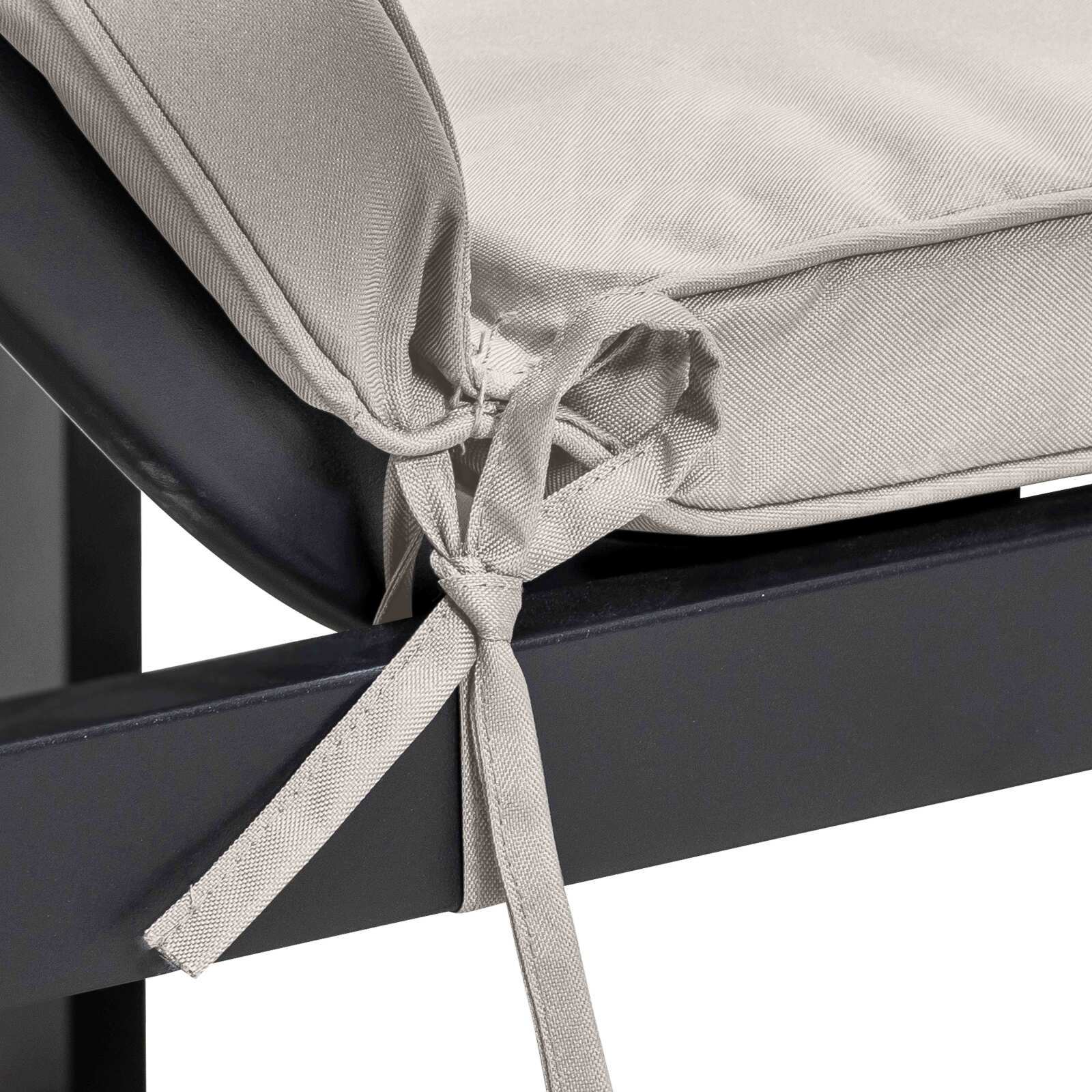 Set aus 2 einfarbigen Liegestuhlkissen 