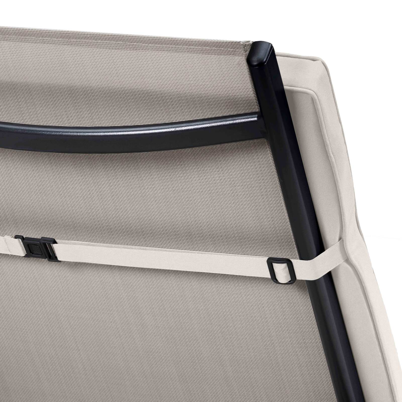 Set aus 2 einfarbigen Liegestuhlkissen 