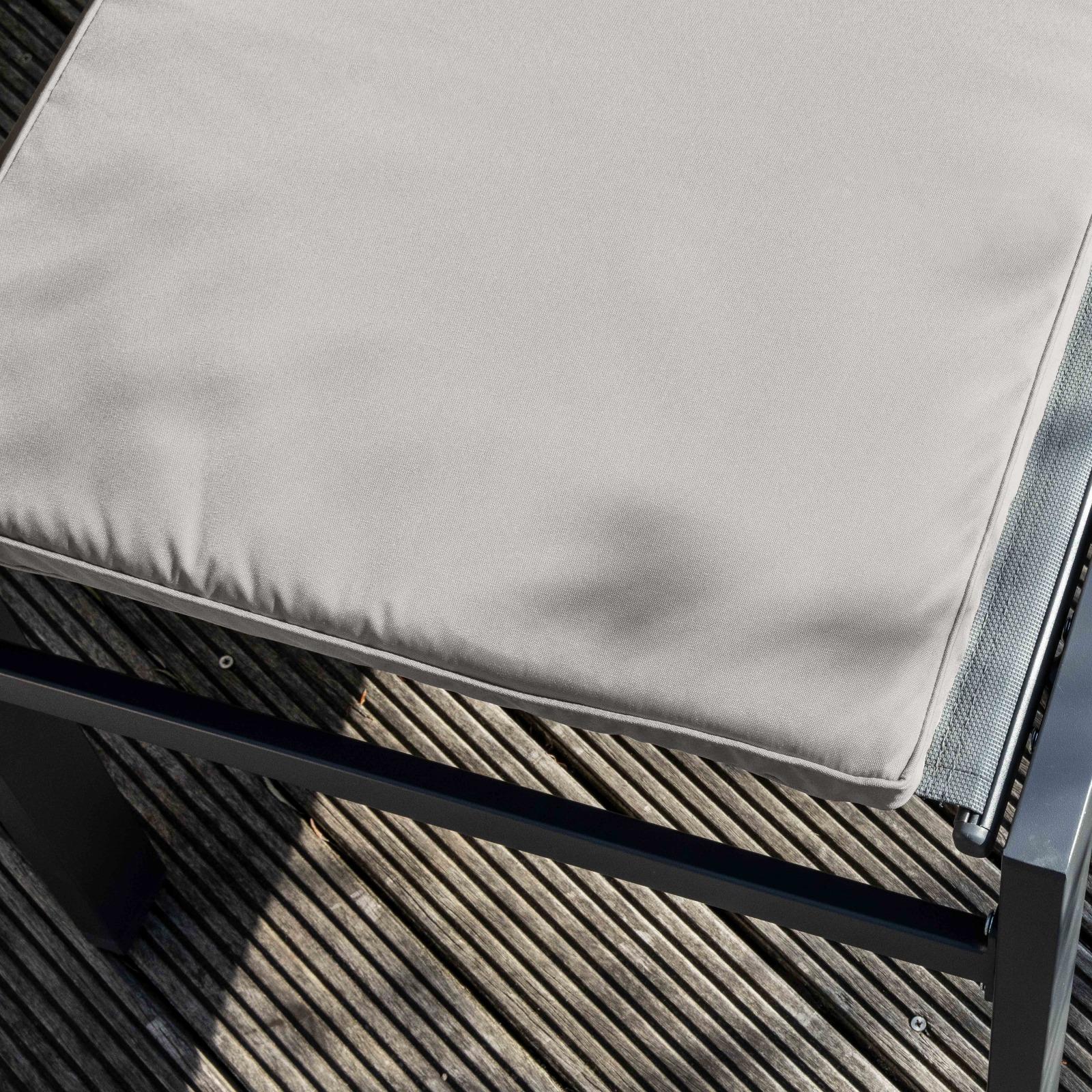 Set aus 2 einfarbigen Liegestuhlkissen 