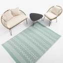 Rechteckiger Outdoor-Teppich mit doppelseitigem Muster aus Polypropylen