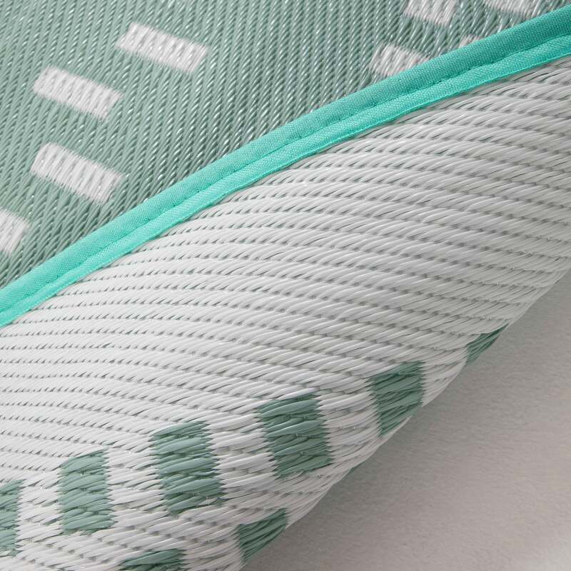 Rechteckiger Outdoor-Teppich mit doppelseitigem Muster aus Polypropylen 