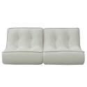 Modulares Sofa 2-Sitzer aus geripptem Stoff