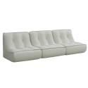 Modulares Sofa 3-Sitzer aus geripptem Stoff