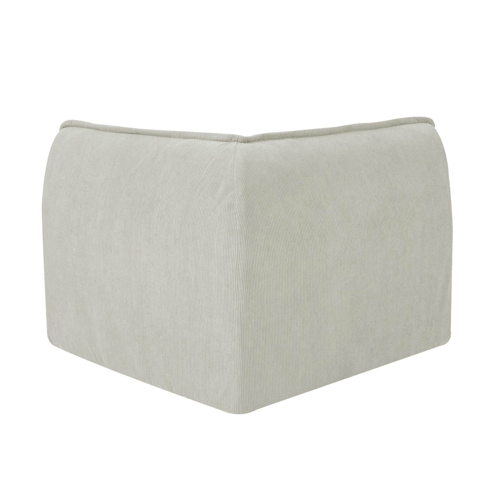 Eckensessel aus Stoff für modulares Sofa