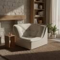 Eckensessel aus Stoff für modulares Sofa - Lifestyle
