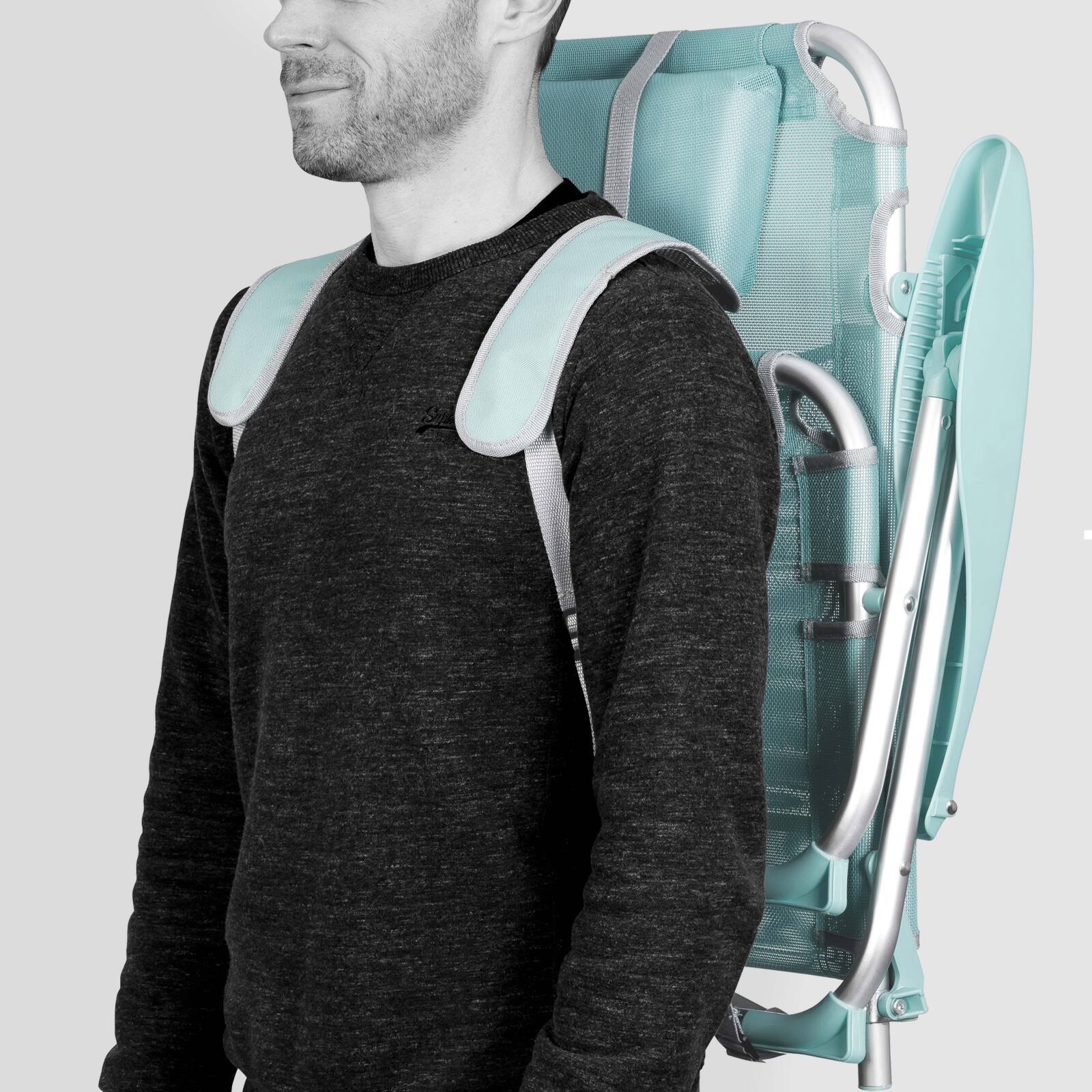 Klappbarer Strandstuhl, 4-fach verstellbar 