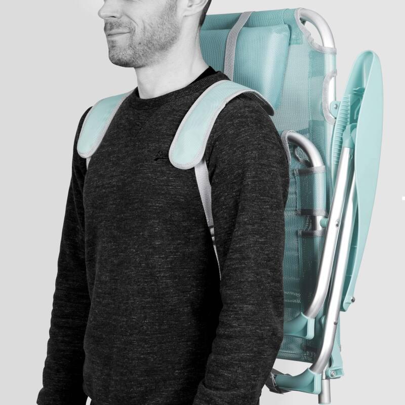 Klappbarer Strandstuhl, 4-fach verstellbar