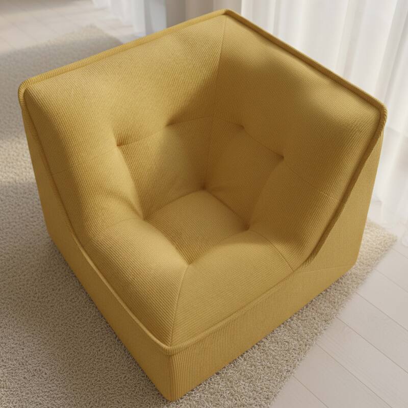 Eckensessel aus Stoff für modulares Sofa (4/7)